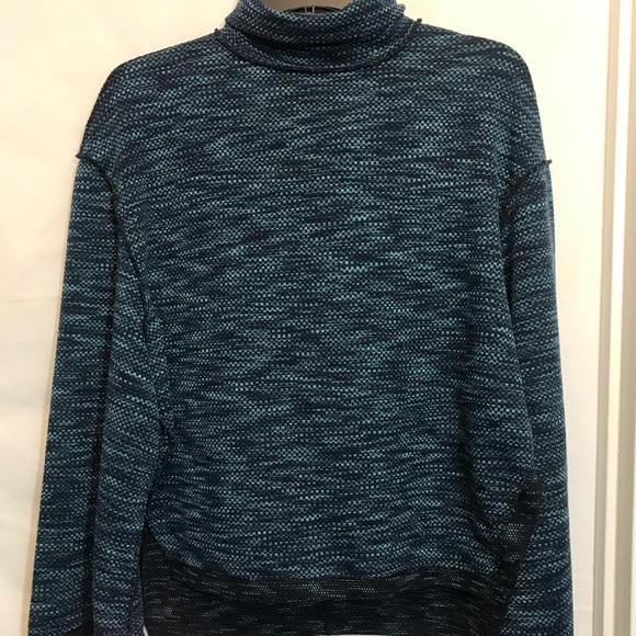 Free People Sunny Days Blue Turtleneck Sweater - Picture 2 of 16